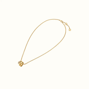 Serpenti Pavé Coil Pendant Necklace