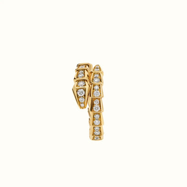 Serpenti Yellow Pavé Coil Ring