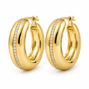 Soleil Dome Hoop Earrings