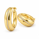 Soleil Dome Hoop Earrings