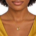 Soleil Sun and Moon Charm Necklace