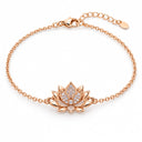 Solenne Lotus Bloom Chain Bracelet