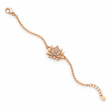 Solenne Lotus Bloom Chain Bracelet