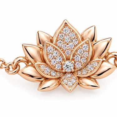 Solenne Lotus Bloom Chain Bracelet