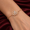 Solenne Lotus Bloom Chain Bracelet