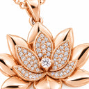 Solenne Lotus Bloom Pendant Necklace
