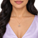 Solenne Lotus Bloom Pendant Necklace