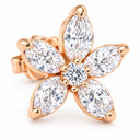 Solenne Marquise Flower Stud Earrings