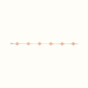 Sweet Alhambra Mini Textured Clover Bracelet