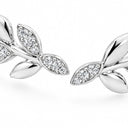Sylvie Olive Branch Open Bangle Bracelet