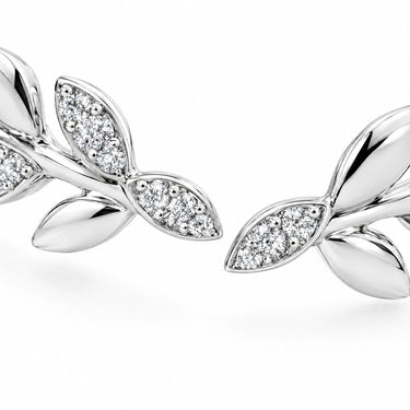 Sylvie Olive Branch Open Bangle Bracelet