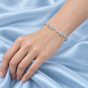 Sylvie Olive Branch Open Bangle Bracelet