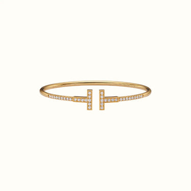 T Narrow Full Pavé Bangle Bracelet