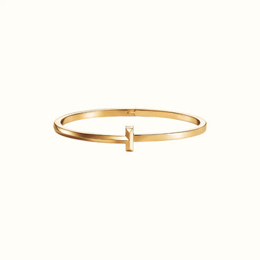 T Narrow Plain Bangle Bracelet