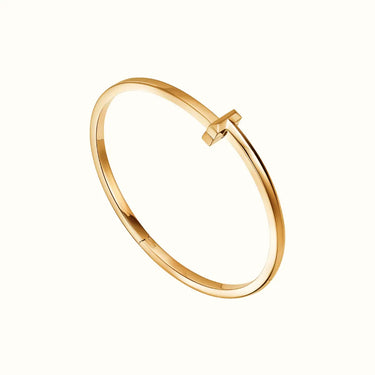 T Narrow Plain Bangle Bracelet
