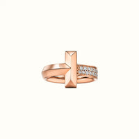 T Rose Half Pavé Wrap Ring