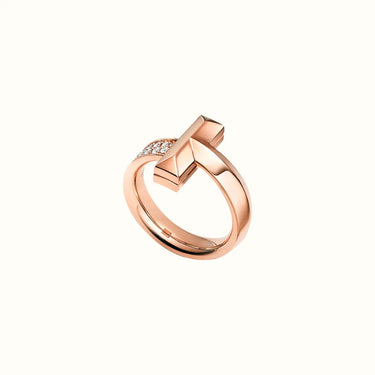 T Rose Half Pavé Wrap Ring