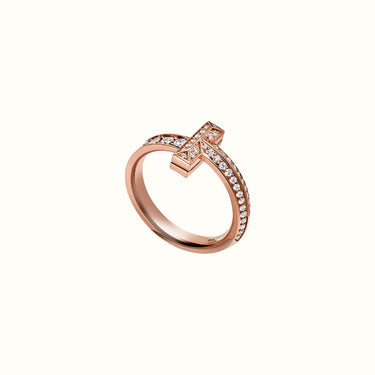 T Rose Pavé Band Ring