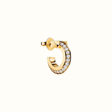 T Smile Pavé Hoop Earrings