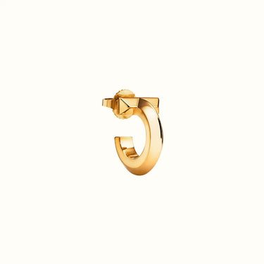 T Smile Polished Hoop Earrings