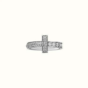 T White Pavé Band Ring
