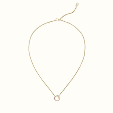 Trinity Tri Tone Interlocking Ring Necklace