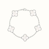 Vintage Alhambra White Clover Motif Bracelet