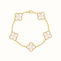 Vintage Alhambra Yellow Clover Motif Bracelet