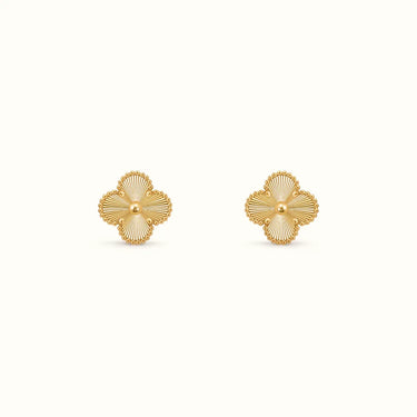 Vintage Alhambra Fluted Clover Earrings