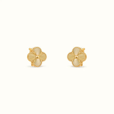 Vintage Alhambra Fluted Clover Earrings