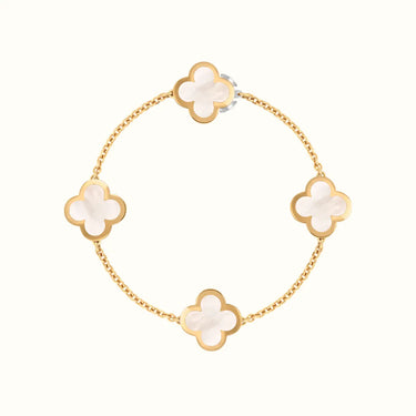 Vintage Alhambra Yellow Four Clover Motif Bracelet