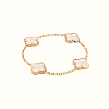 Vintage Alhambra Yellow Four Clover Motif Bracelet