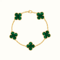 Vintage Alhambra Yellow Green Clover Motif Bracelet