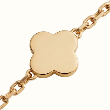 Vintage Alhambra Yellow Open Clover Bracelet