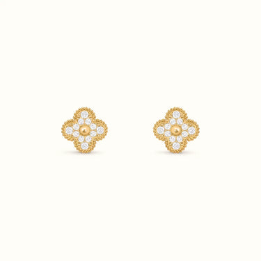 Vintage Alhambra Pavé Clover Earrings