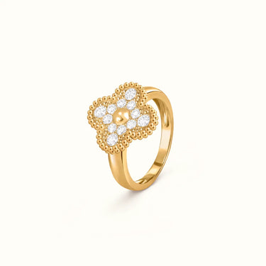 Vintage Alhambra Pavé Clover Ring