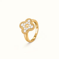 Vintage Alhambra Pavé Clover Ring