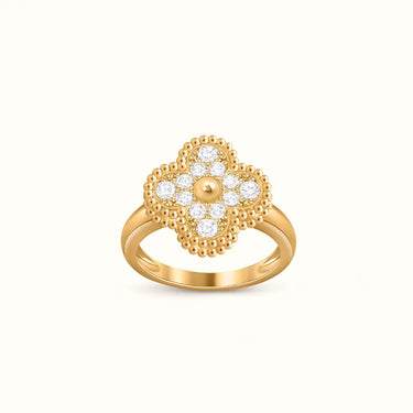 Vintage Alhambra Pavé Clover Ring