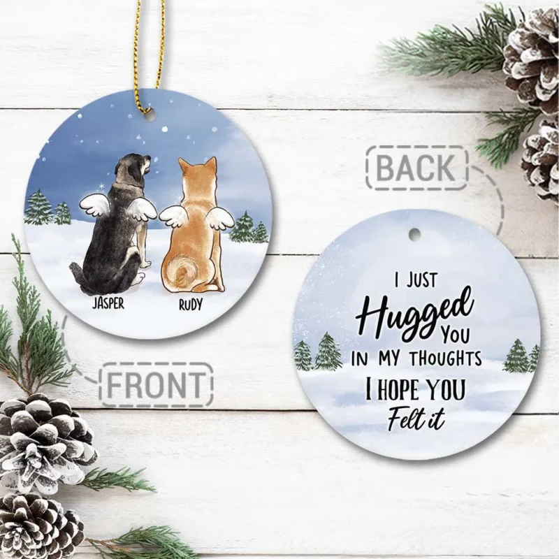 i know you cannot see me dog cat memorial ornaments custom dog cat ornaments with names memorial gifts ceramic ornament b208y